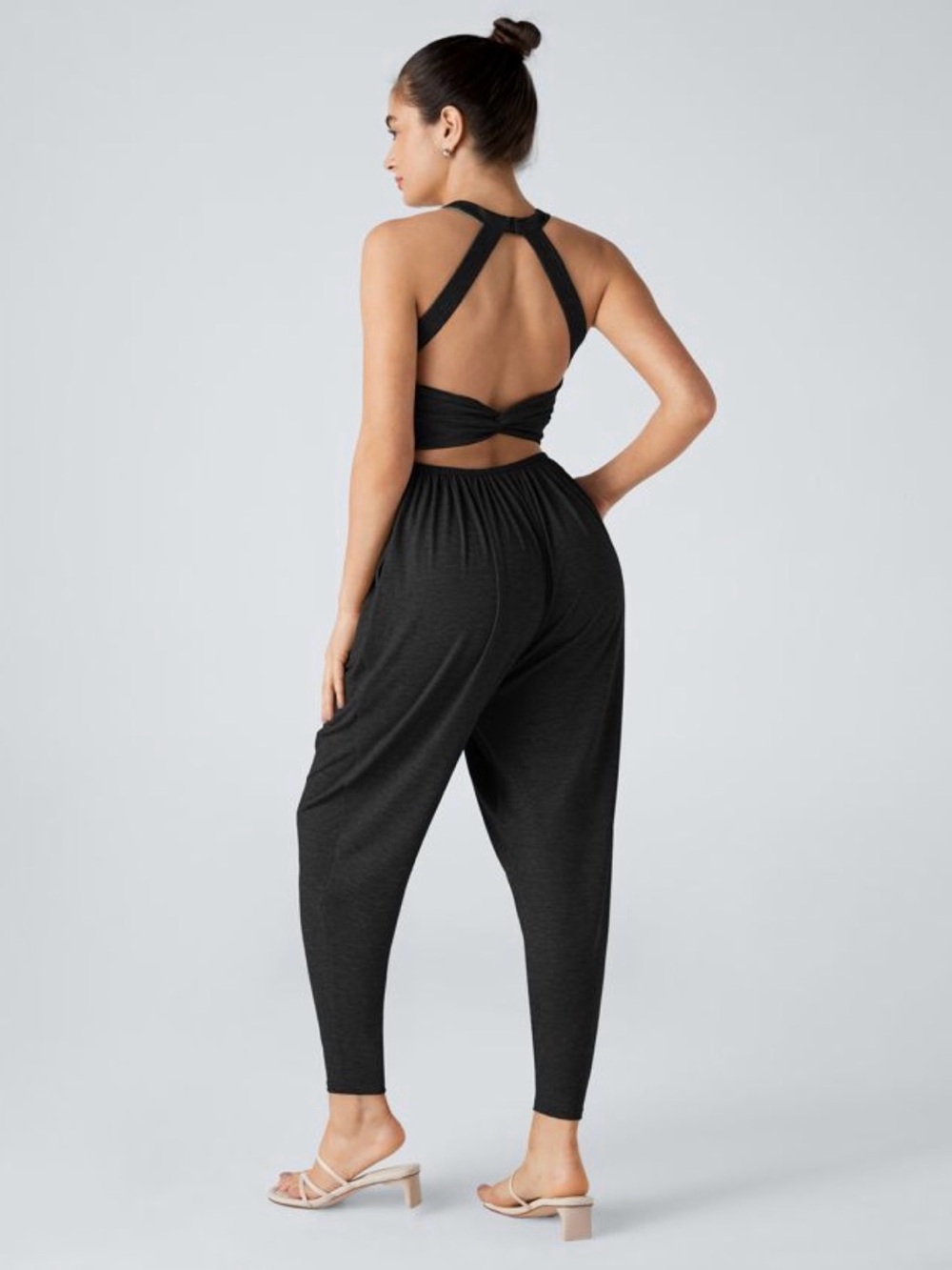 HALARA U Neck Harem Casual Easy Peezy Jumpsuit - Picture 2 of 2